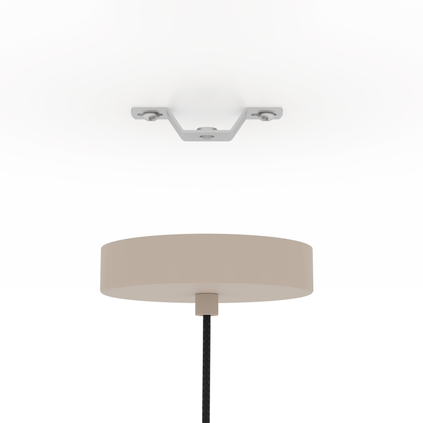 Eglo - Candeeiro suspenso 1xE27/40W/230V diâmetro 48 cm creme