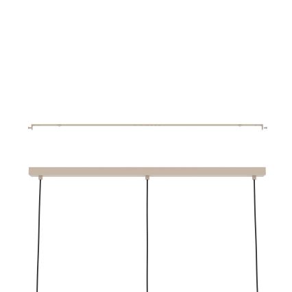 Eglo - Candeeiro suspenso 3xE27/40W/230V creme