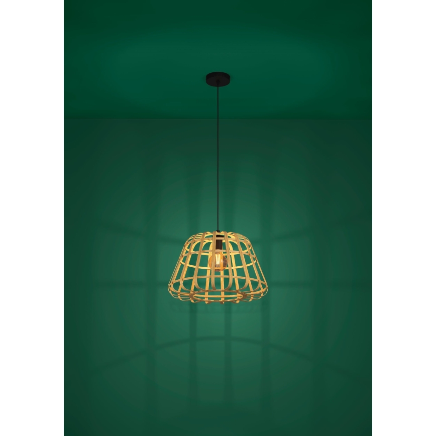 Eglo - Candeeiro suspenso 1xE27/40W/230V diâmetro 50 cm bambu