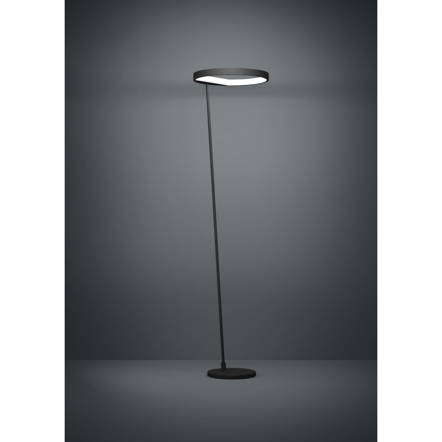 Eglo - Candeeiro de chão LED com regulação LED/23W/230V 3000K preto