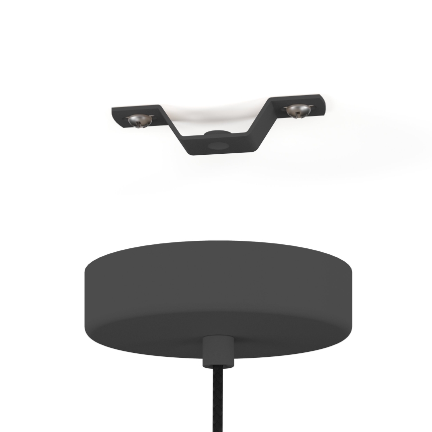 Eglo - Candeeiro suspenso 3xE27/40W/230V cinzento/dourado