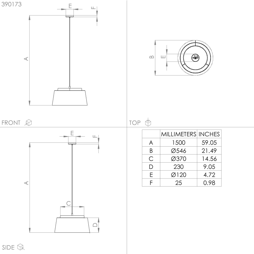 Eglo - Candeeiro suspenso 3xE27/40W/230V cinzento/dourado