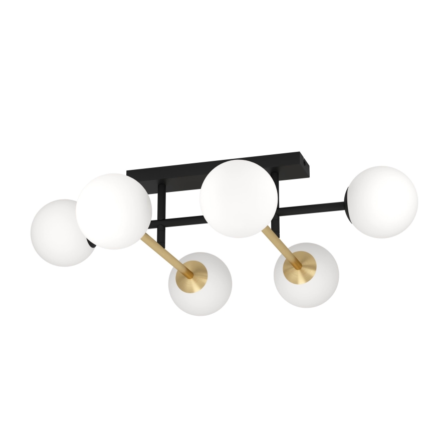 Eglo - Candeeiro integrado 6xE14/40W/230V dourado/preto