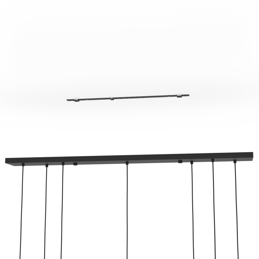 Eglo - Candeeiro suspenso 7xE14/40W/230V dourado/preto