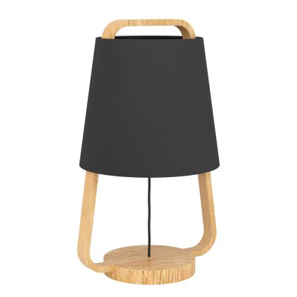Eglo - Candeeiro de mesa 1xE27/40W/230V preto