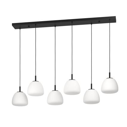 Eglo - Candeeiro suspenso 6xE27/40W/230V preto