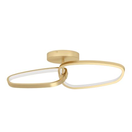 Eglo - Candeeiro integrado LED com regulação LED/25W/230V 3000K dourado