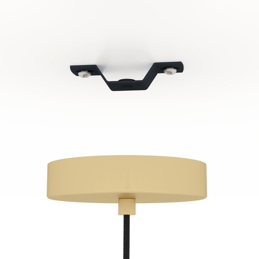 Eglo - Candeeiro suspenso 1xE27/40W/230V dourado/castanho