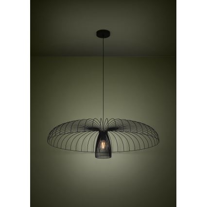Eglo - Candeeiro suspenso 1xE27/60W/230V diâmetro 98,5 cm preto