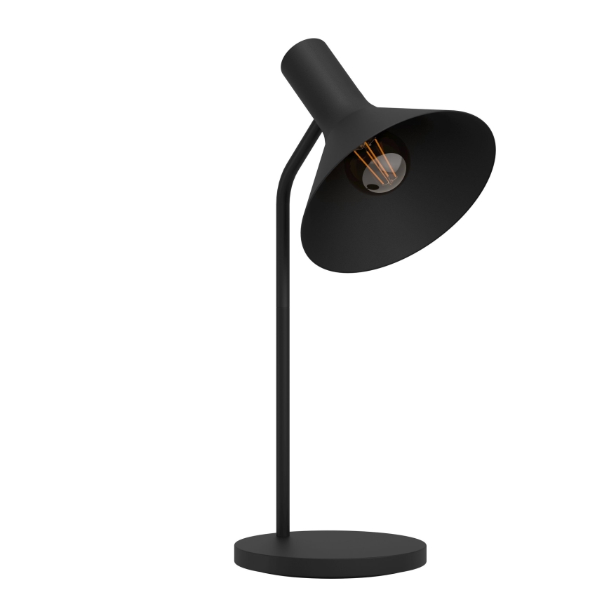 Eglo - Candeeiro de mesa 1xE27/28W/230V preto