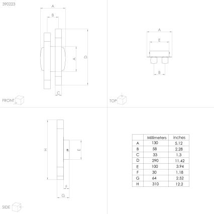 Eglo - Iluminação de parede LED 4xLED/3,3W/230V 3000K antracite/dourado