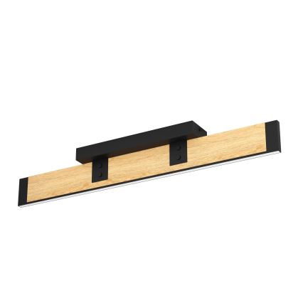 Eglo - Iluminação de teto LED com regulação LED/27W/230V 3000K preto/castanho