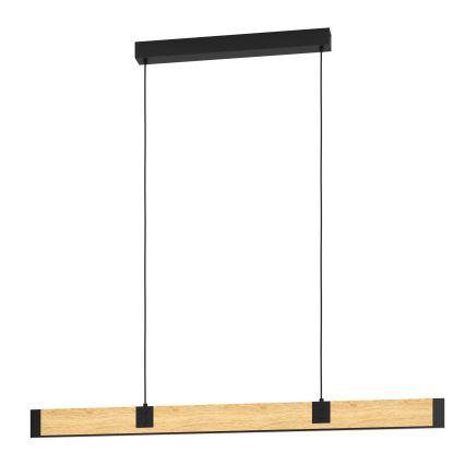 Eglo - Candeeiro suspenso LED com regulação LED/28,8W/230V 3000K preto/castanho