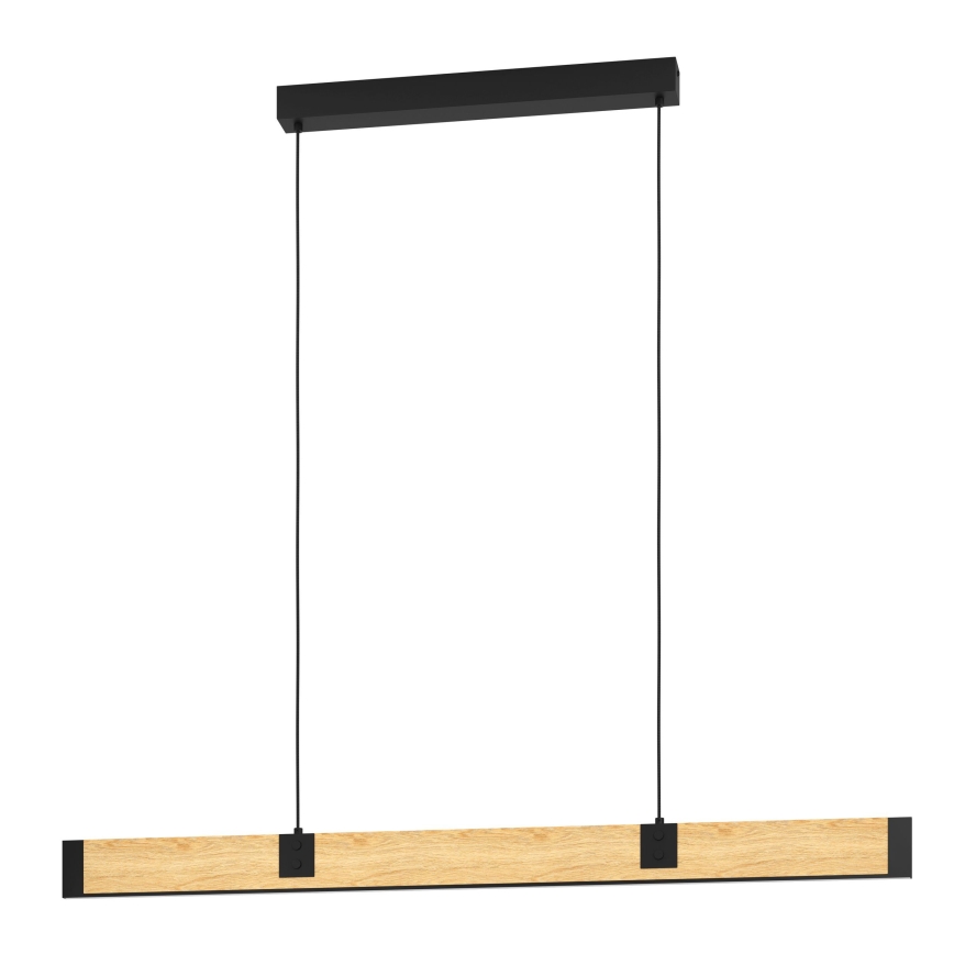 Eglo - Candeeiro suspenso LED com regulação LED/28,8W/230V 3000K preto/castanho