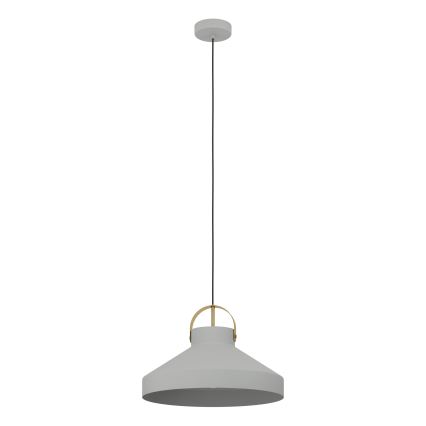 Eglo - Candeeiro suspenso 1xE27/40W/230V cinzento