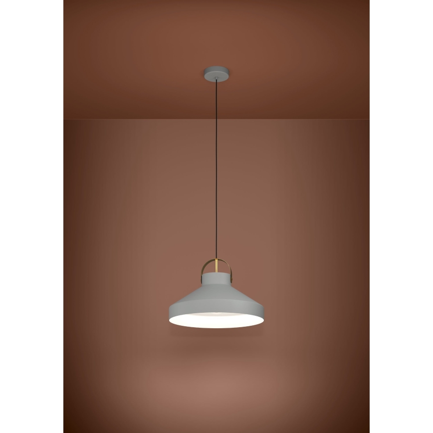 Eglo - Candeeiro suspenso 1xE27/40W/230V cinzento