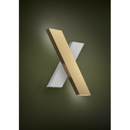 Eglo - Iluminação de parede LED 2xLED/5W/230V 3000K dourado/branco