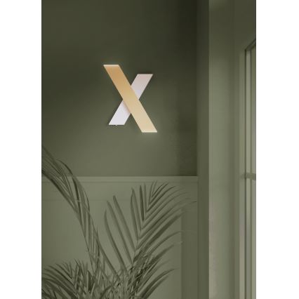 Eglo - Iluminação de parede LED 2xLED/5W/230V 3000K dourado/branco