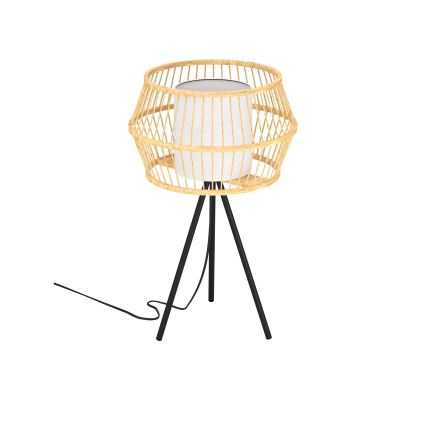 Eglo - Candeeiro de mesa 1xE27/40W/230V bambu