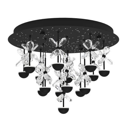 Eglo - Iluminação de teto LED com regulação LED/27W/230V 3000K preto
