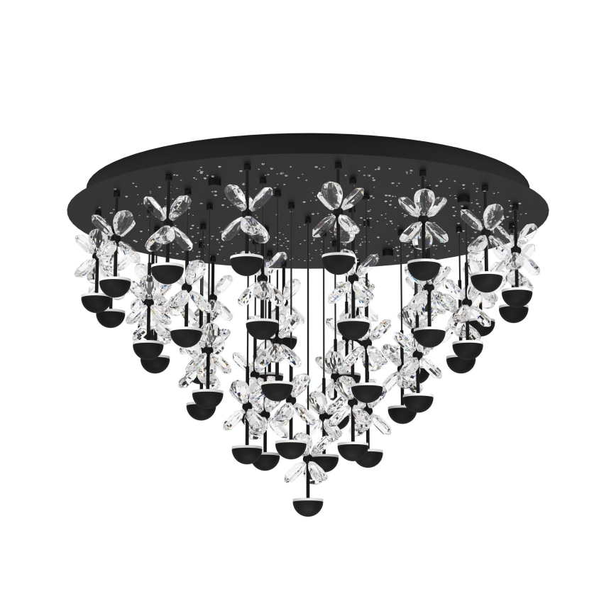 Eglo - Iluminação de teto LED com regulação LED/77,4W/230V 3000K preto