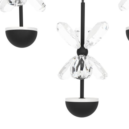 Eglo - Iluminação de teto LED com regulação LED/77,4W/230V 3000K preto