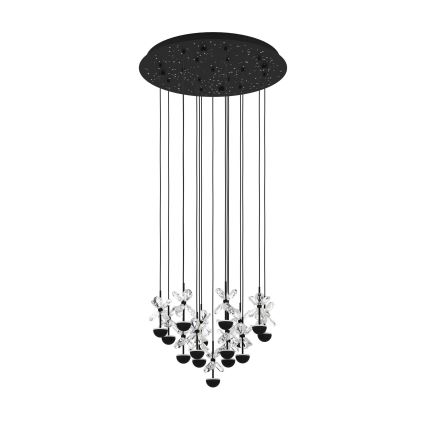 Eglo - Candeeiro suspenso LED com regulação LED/27W/230V 3000K preto