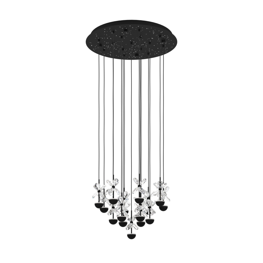Eglo - Candeeiro suspenso LED com regulação LED/27W/230V 3000K preto