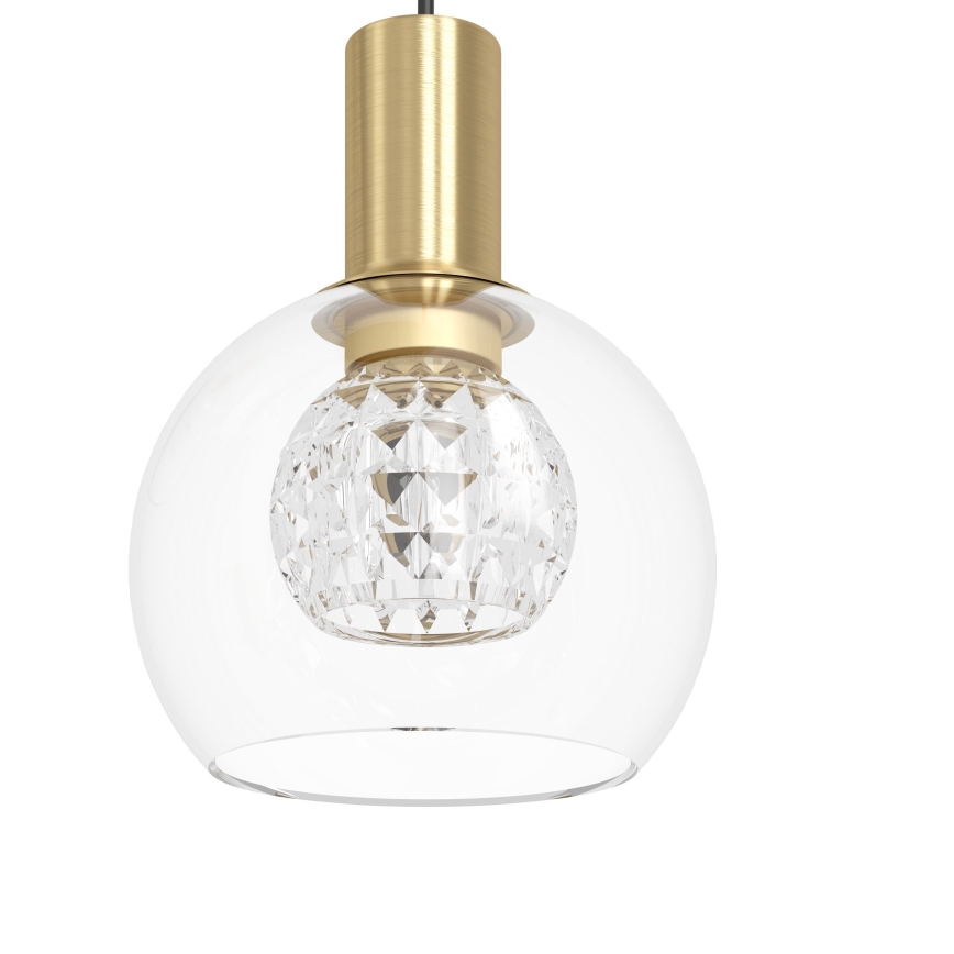 Eglo 390279 - Candeeiro suspenso LED com regulação 6xLED/5,4W/230V 3000K diâmetro 54 cm dourado
