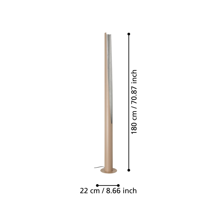 Eglo - Candeeiro de chão LED 1xGU10/5,7W/230V bege
