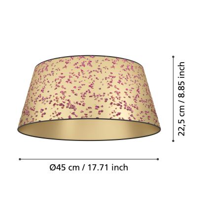 Eglo - Iluminação de teto 1xE27/25W/230V dourado/rosa
