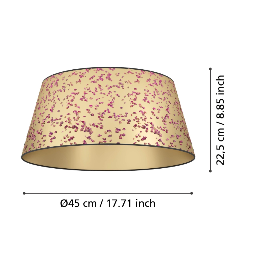Eglo - Iluminação de teto 1xE27/25W/230V dourado/rosa