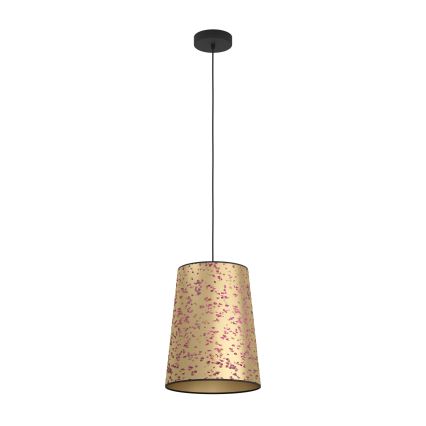 Eglo - Candeeiro suspenso 1xE27/25W/230V dourado/rosa