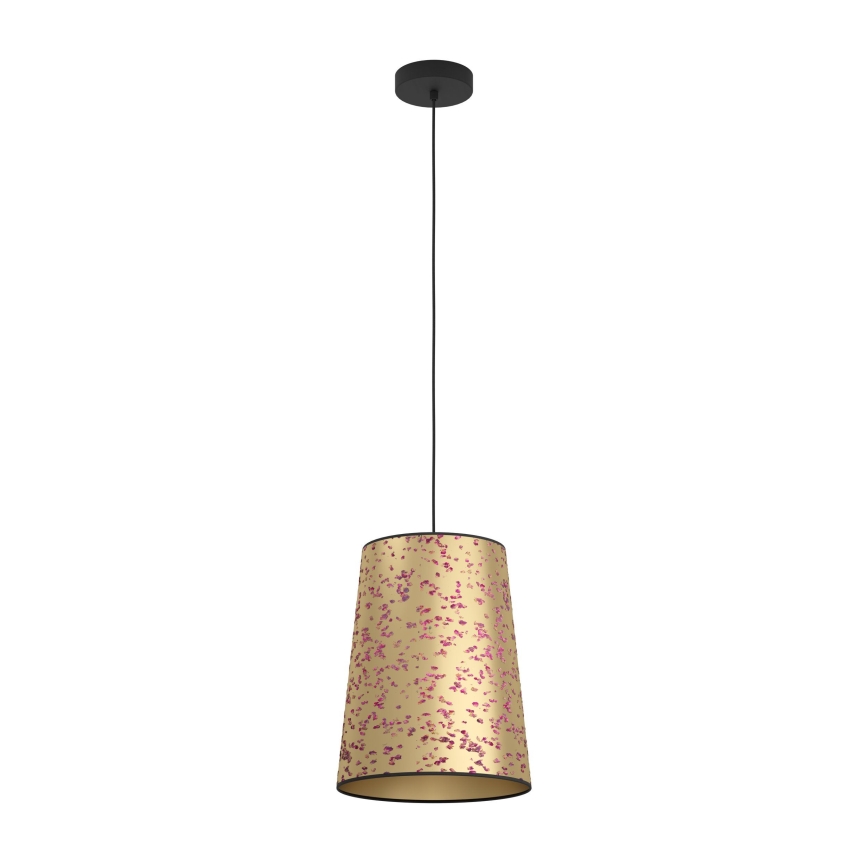 Eglo - Candeeiro suspenso 1xE27/25W/230V dourado/rosa