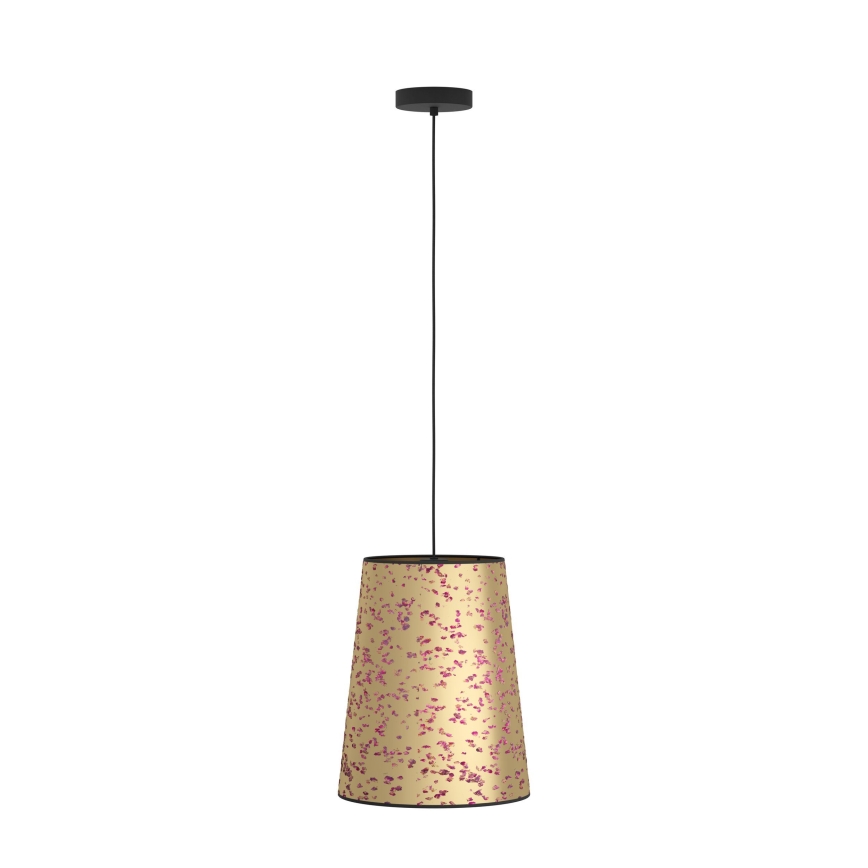 Eglo - Candeeiro suspenso 1xE27/25W/230V dourado/rosa