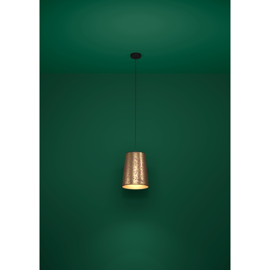 Eglo - Candeeiro suspenso 1xE27/25W/230V dourado/rosa
