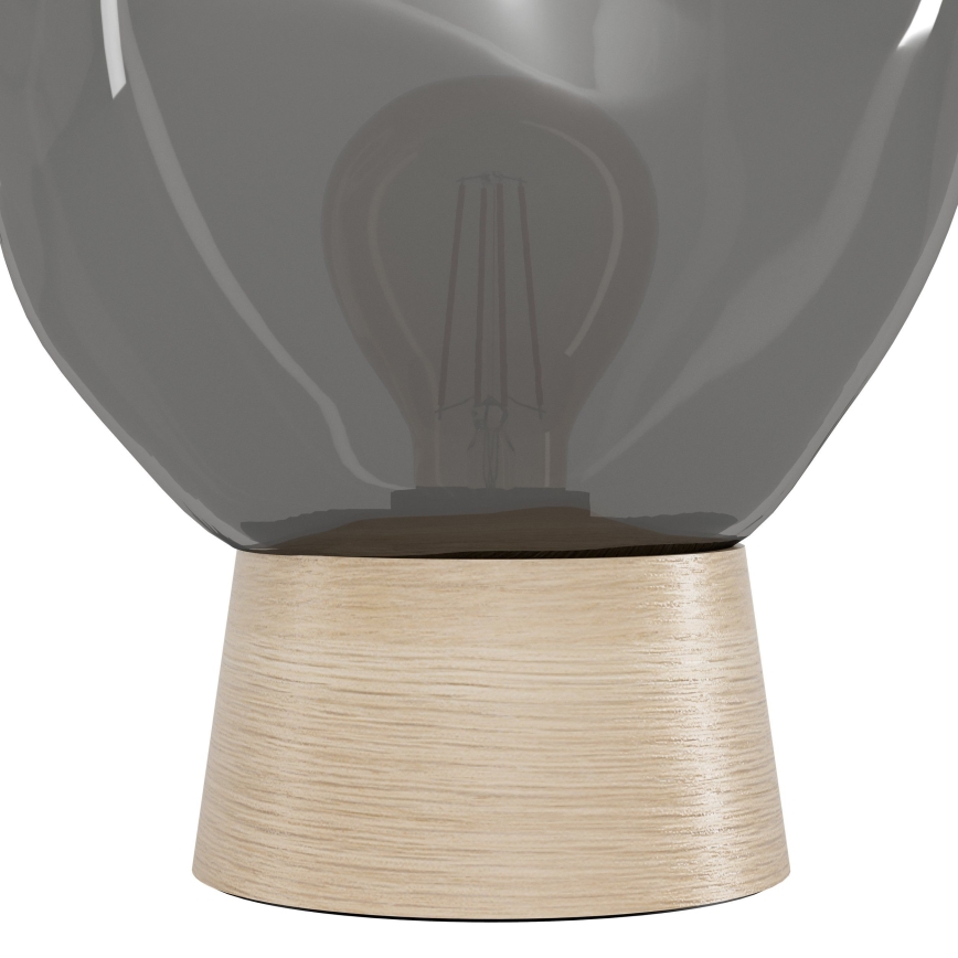 Eglo - Candeeiro de mesa 1xE27/40W/230V fumado
