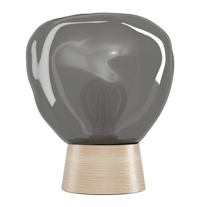 Eglo - Candeeiro de mesa 1xE27/40W/230V fumado