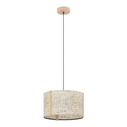 Eglo - Candeeiro suspenso 1xE27/25W/230V bege