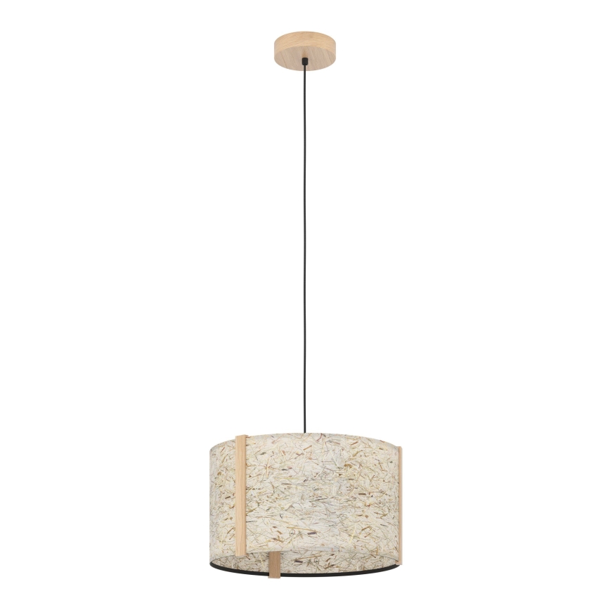 Eglo - Candeeiro suspenso 1xE27/25W/230V bege