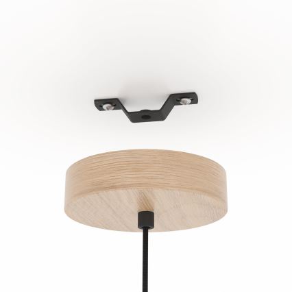 Eglo - Candeeiro suspenso 1xE27/25W/230V bege