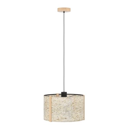 Eglo - Candeeiro suspenso 1xE27/25W/230V bege