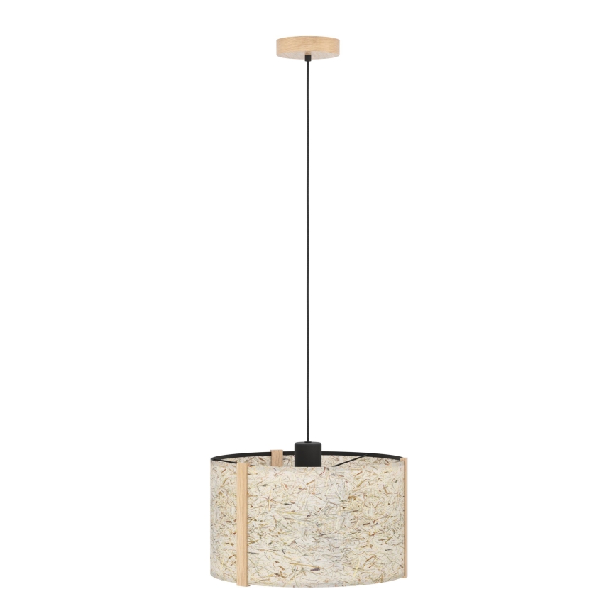 Eglo - Candeeiro suspenso 1xE27/25W/230V bege