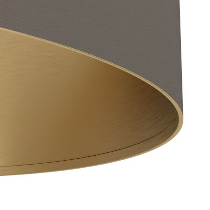 Eglo - Candeeiro de mesa 1xE27/40W/230V castanho/dourado