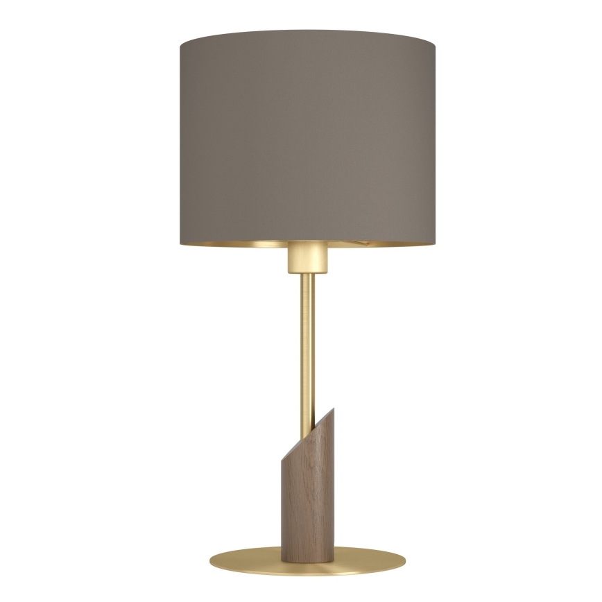 Eglo - Candeeiro de mesa 1xE27/40W/230V castanho/dourado