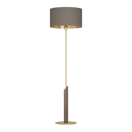 Eglo - Candeeiro de chão 1xE27/40W/230V castanho/dourado