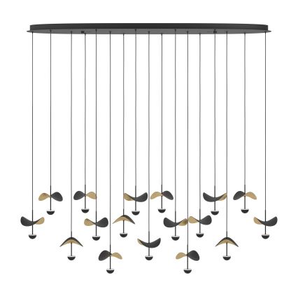 Eglo - Candeeiro suspenso LED com regulação 17xLED/2,3W/230V 3000K