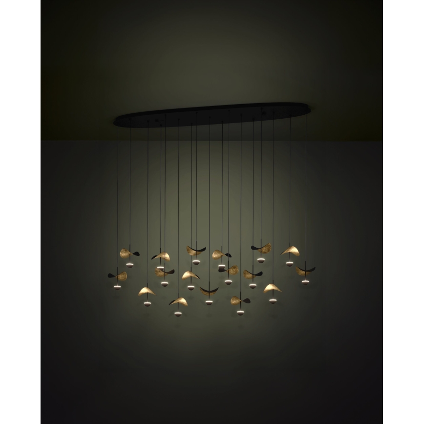 Eglo - Candeeiro suspenso LED com regulação 17xLED/2,3W/230V 3000K