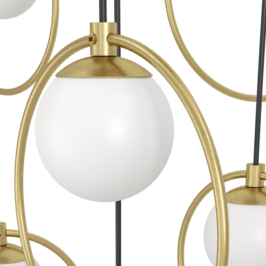 Eglo - Candeeiro suspenso LED com regulação 10xLED/3W/230V 3000K diâmetro 58 cm dourado