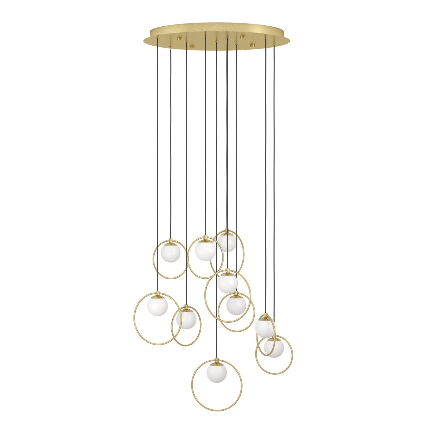 Eglo - Candeeiro suspenso LED com regulação 10xLED/3W/230V 3000K diâmetro 58 cm dourado
